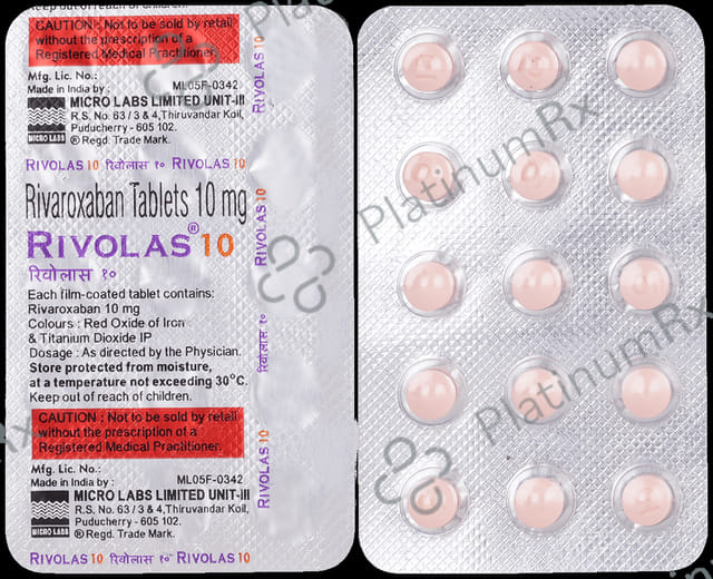 Rivolas 10mg Tablet 15s