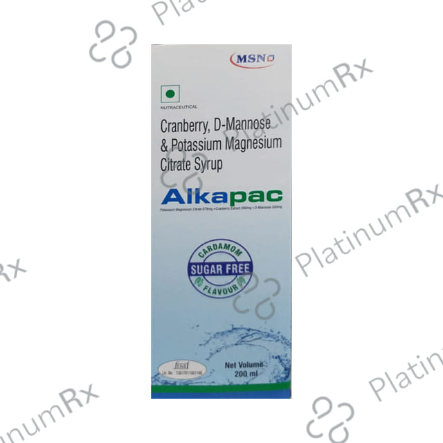 Alkapac Cardamom Sugar Free Syrup 200ml