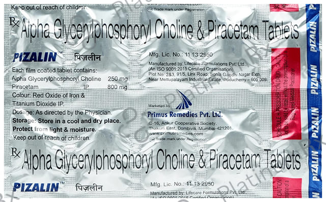 Pizalin 250/800mg Tablet 10s