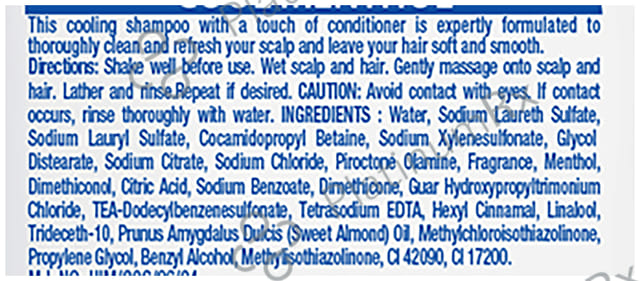 Head & Shoulders Cool Menthol 2 in 1 Anti-Dandruff Shampoo+Conditioner