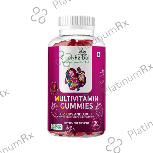 Simply Herbal Multivitamin Gummies Strawberry