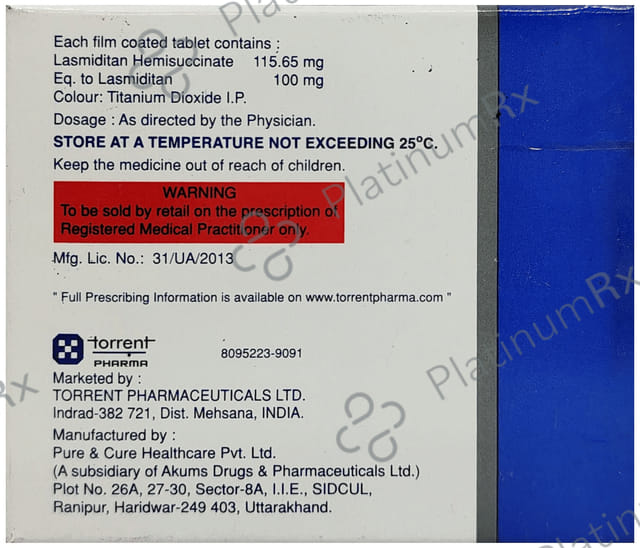 Lasmiray 100mg Tablet 4s