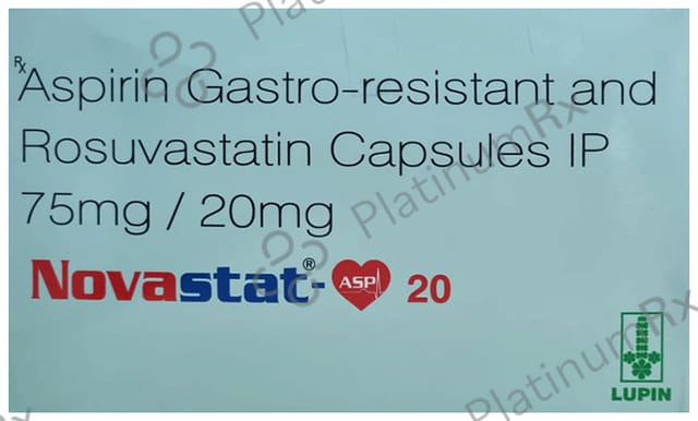 Novastat Asp 20/75mg Capsule 10s