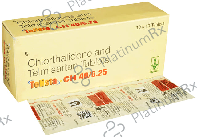 Telista CH 40/6.25mg Tablet 10s