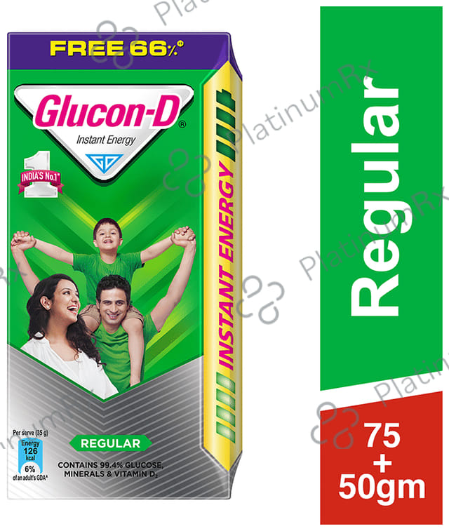 Glucon D with Glucose Flavour Regular 125gm