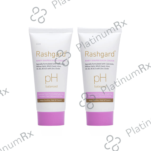 Rashgard PH Balanced Baby Diaper Rash Cream (50gm Each) 2 Tube