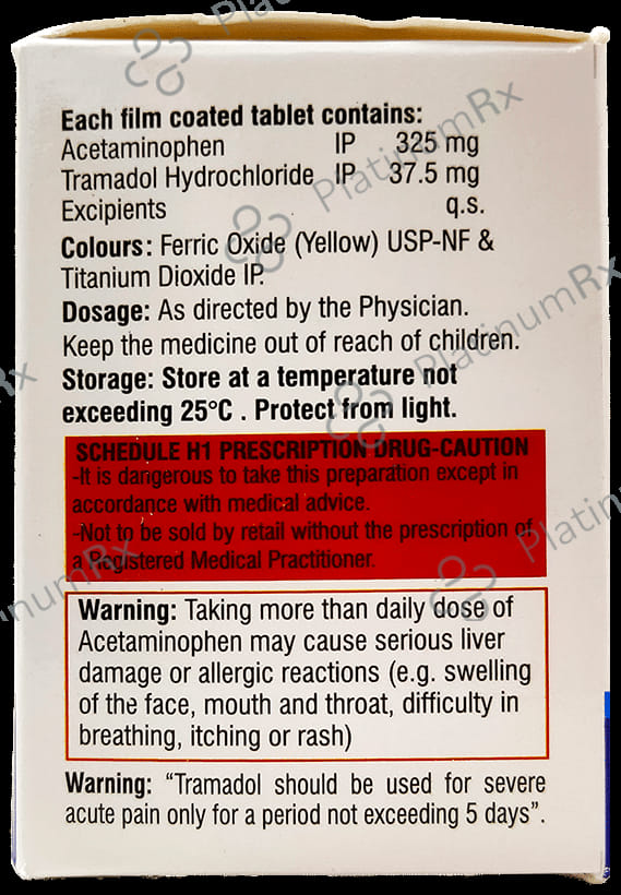Acetramol 325/37.5mg Tablet 10s