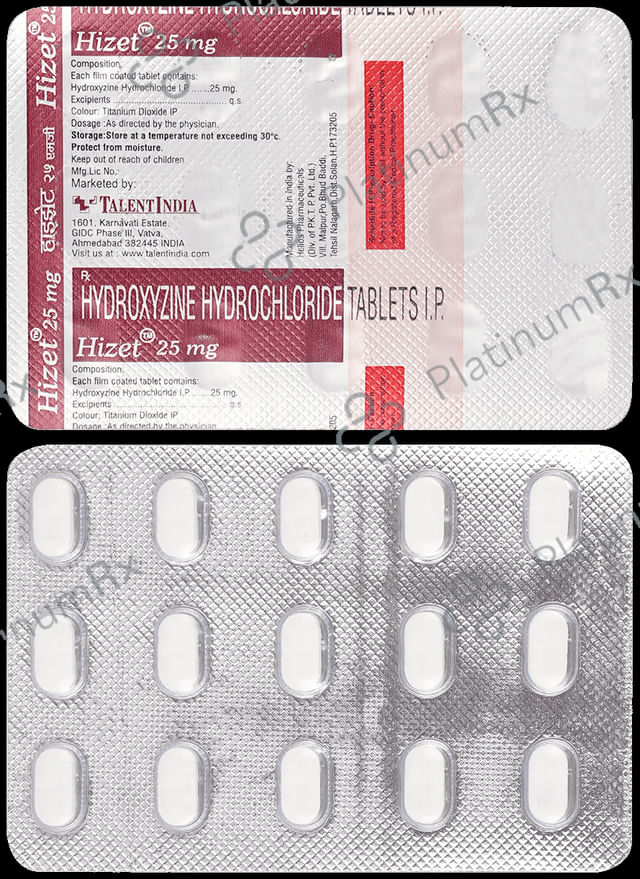 Hizet 25mg Tablet 15s