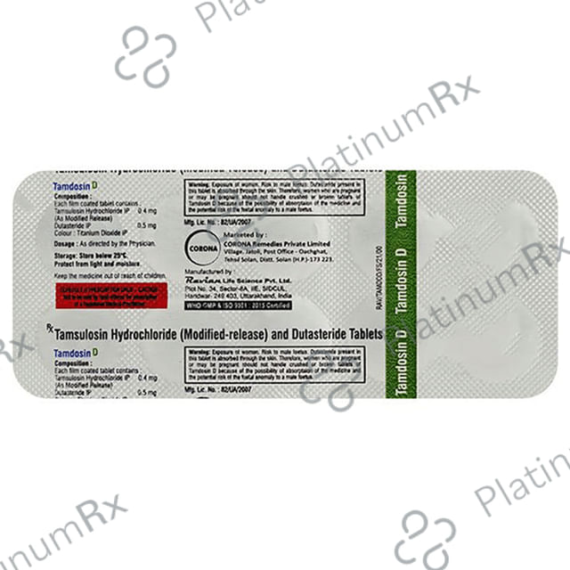Tamdosin D Tablet MR 10 Tablet MR