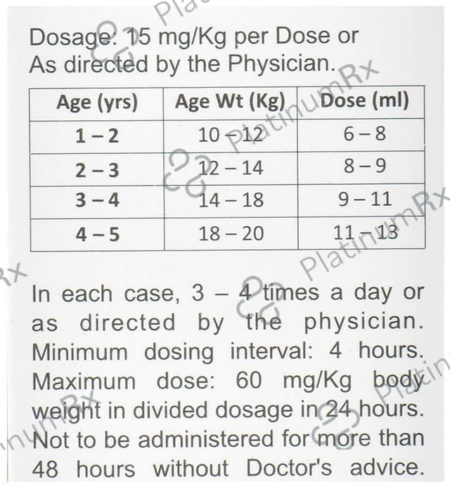 Sumo L 120mg Strawberry Oral Suspension 60ml