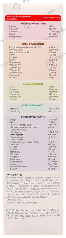 ChilRunfull 2+ Drink For Children’s Growth and Development Vanilla 400 gm