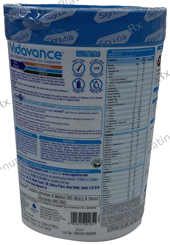 Vidavance Vanilla Powder 400gm