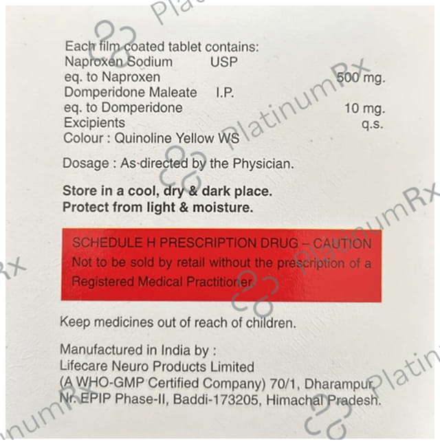 Mihnax 500mg Tablet 10s