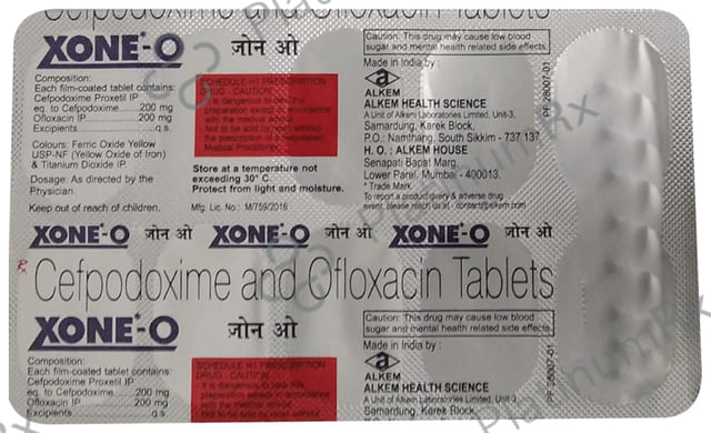 Xone O 200/200mg Tablet 10s