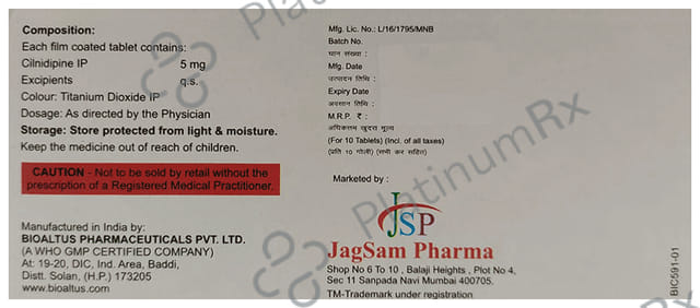 Cilsam 5 Tablet