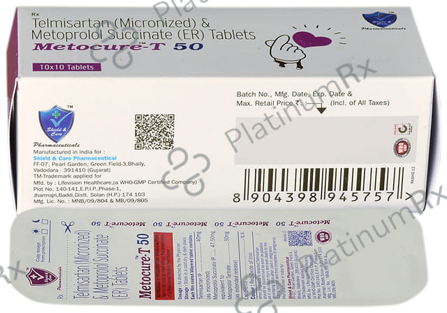 Metocure-T 50 Tablet ER