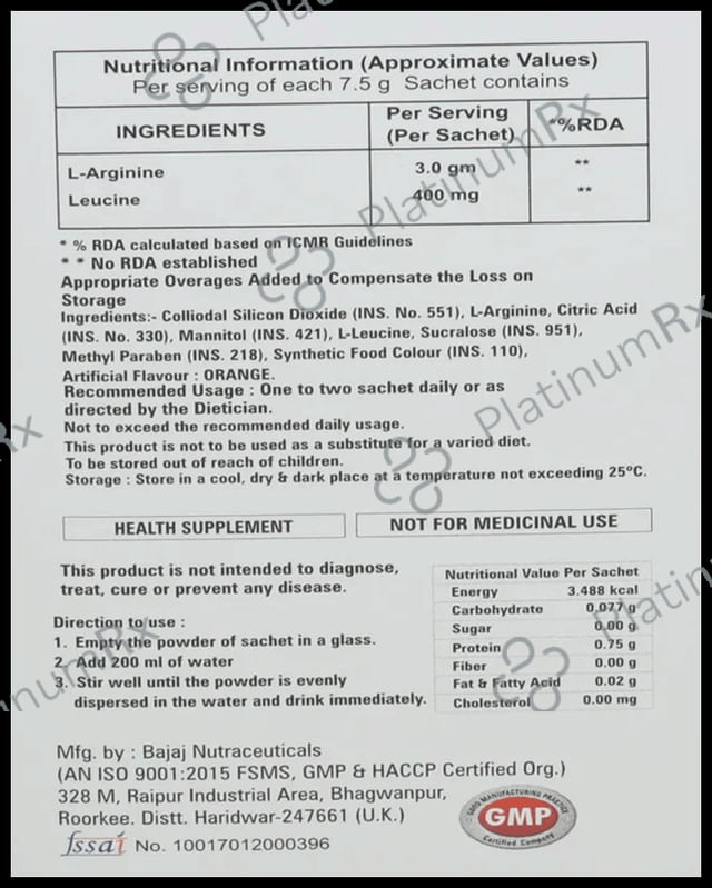 MbryoHelp Sachet (7.5gm Each) Orange