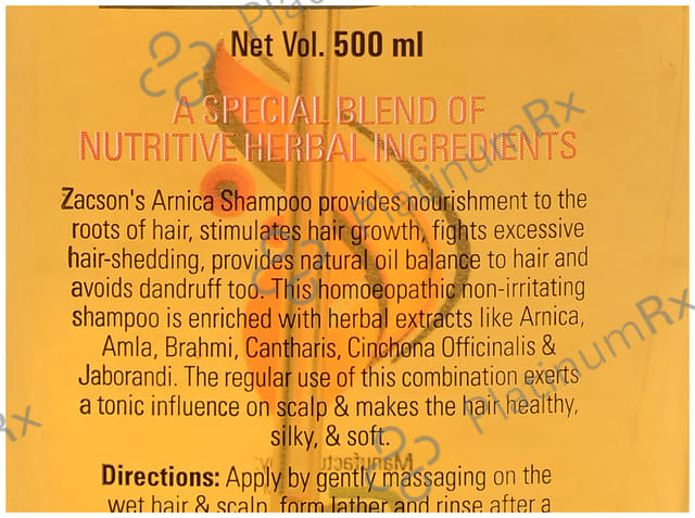 Zacson Arnica Shampoo 500 ml