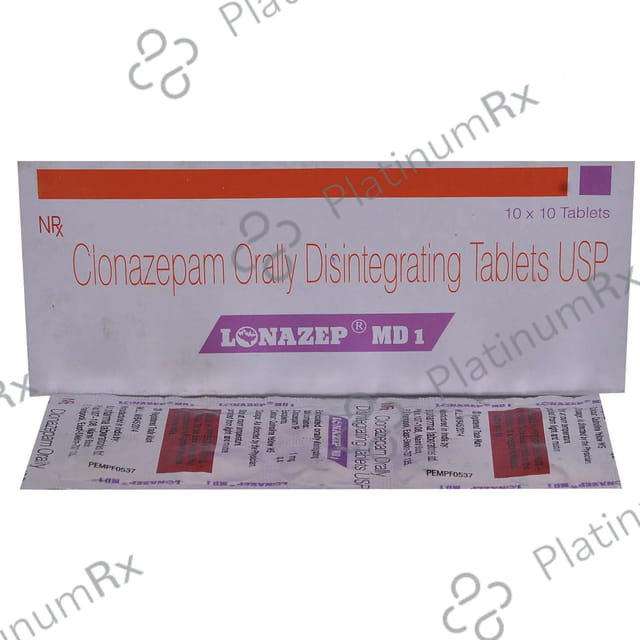 Lonazep 1mg Tablet MD 10s