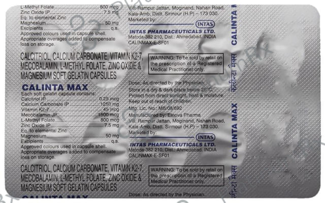 Calinta Max Soft Gelatin Capsule 10s