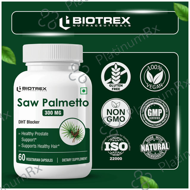 Biotrex Saw Palmetto 300mg Capsule