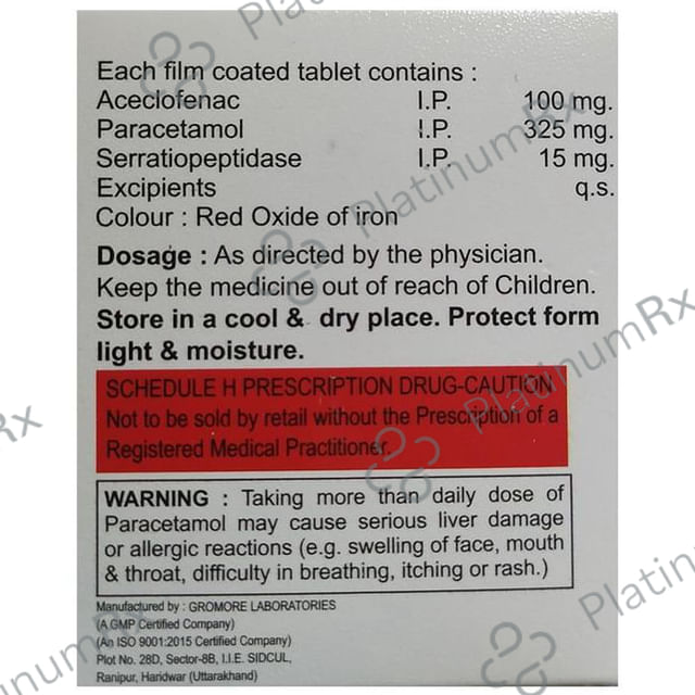 Aceloz P 100/325mg Tablet 10s