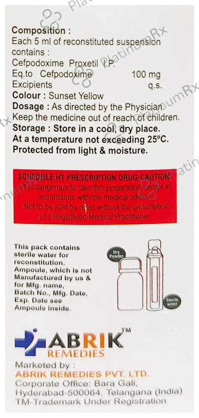 Brikpod 100mg Oral Suspension 30ml