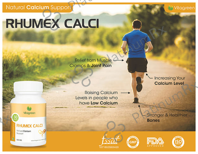 Vitagreen Rhumex Calci 500mg Capsule