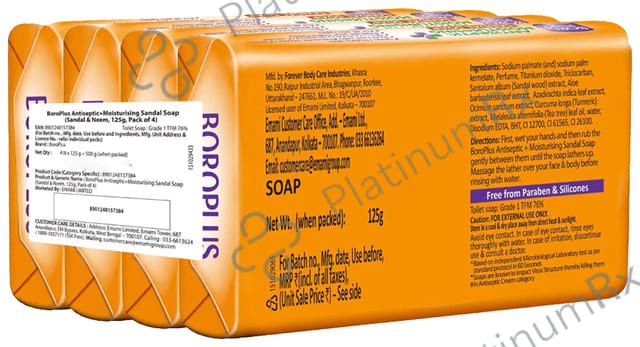 Boroplus Antiseptic + Moisturising Sandal Soap 4s