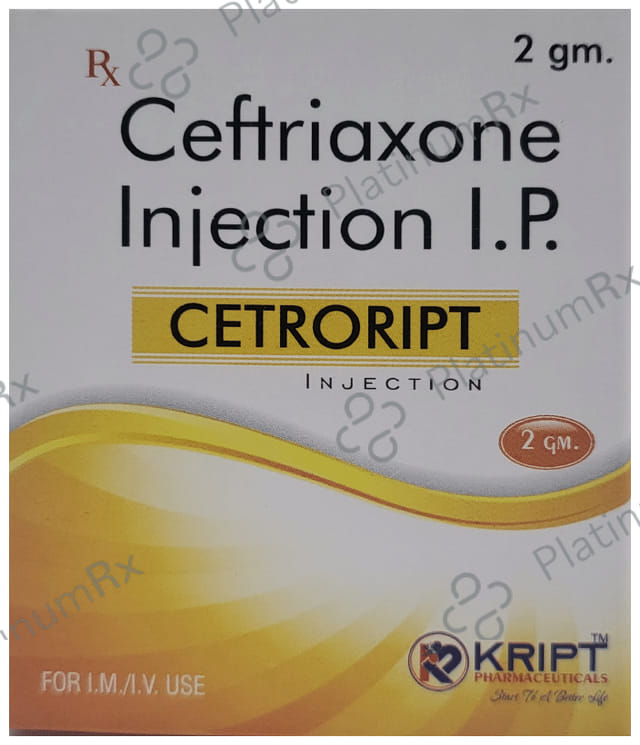 Cetroript 2000mg Injection 1s