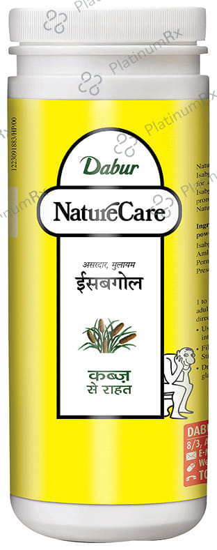 Dabur Nature Care Isabgol Powder - Eases Constipation & Supports Smooth Bowel Movement 375 gm