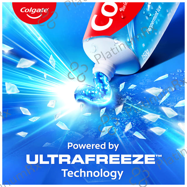 Colgate Maxfresh Peppermint Ice Blue Gel Toothpaste 150gm