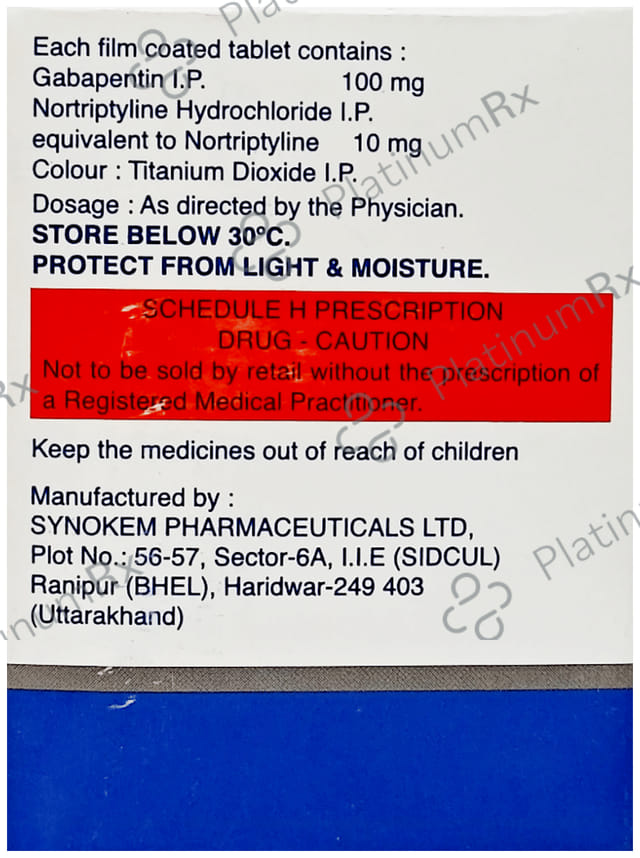 Gabator NT 100/10mg Tablet 15s