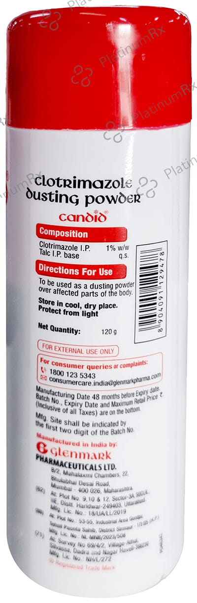 Candid 1% Dusting Powder 120gm