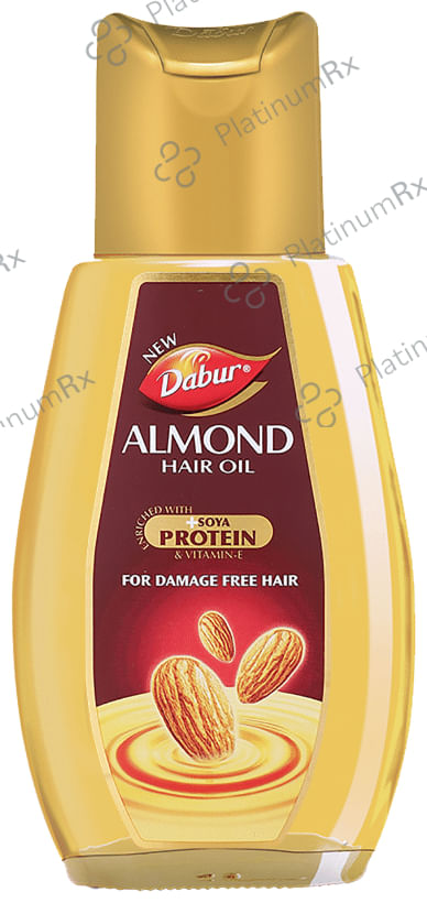 Dabur Almond Hair Oil with Soya Protein & Vitamin E - For Damage Free Hair 200 ml
