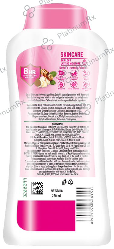 Dettol Skin Care Bodywash & Shower Gel - pH Balanced & Soap Free