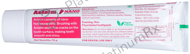 Aclaim Toothpaste 70gm