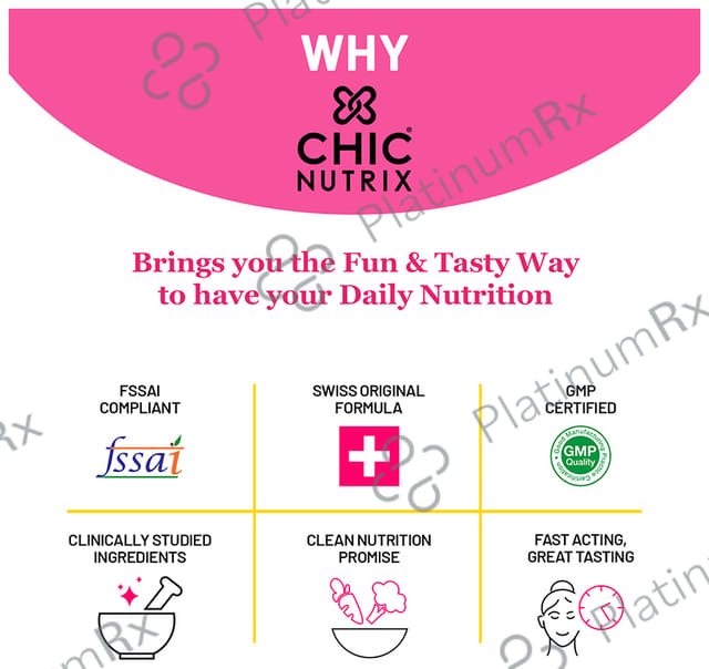 Chicnutrix Glow Glutathione & Vitamin C Strawberry & Lemon Flavour Effervescent Tablet 10s