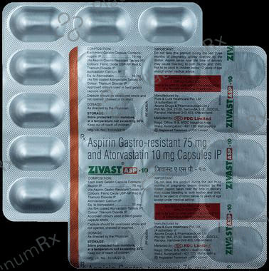 Zivast ASP 10/75mg Capsule 15s
