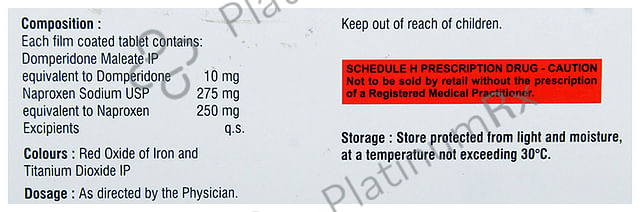 Macprox DP 250/10mg Tablet 10s