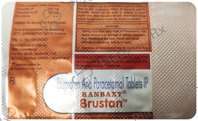 Brustan 400/325mg Tablet 10s (Sun)