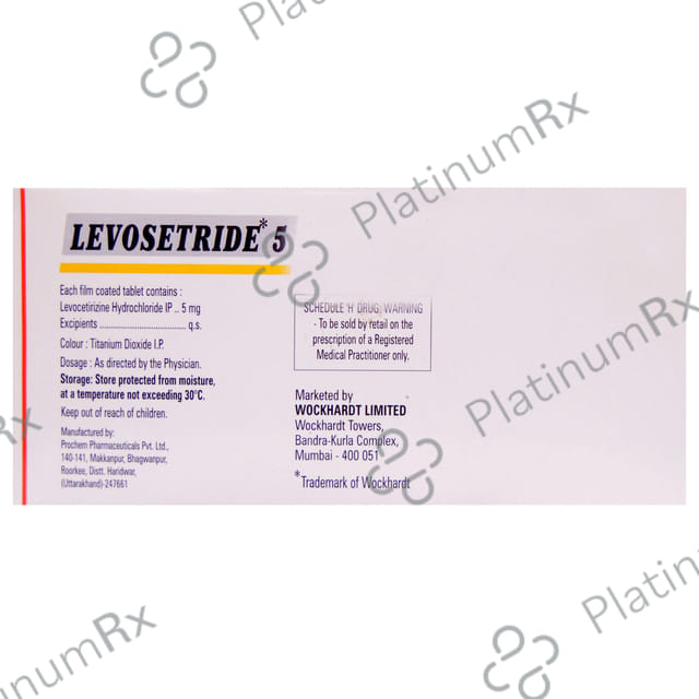 Levosetride D 5mg Tablet 10s