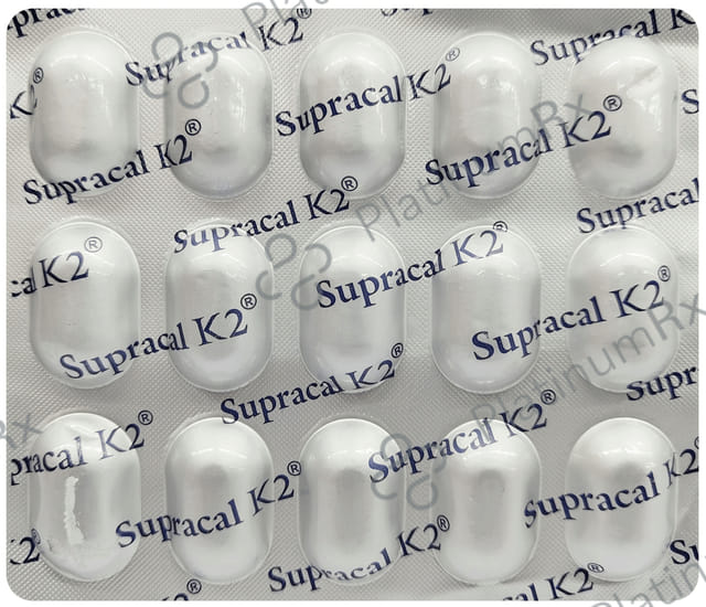Supracal K2 1200mg/50/0.25mcg Tablet 15s