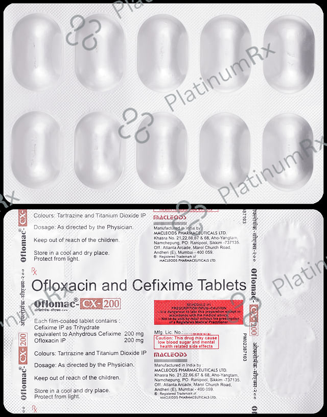Oflomac CX 200/200mg Tablet 10s