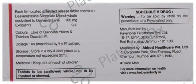 MDD XR 100mg Tablet ER 10s