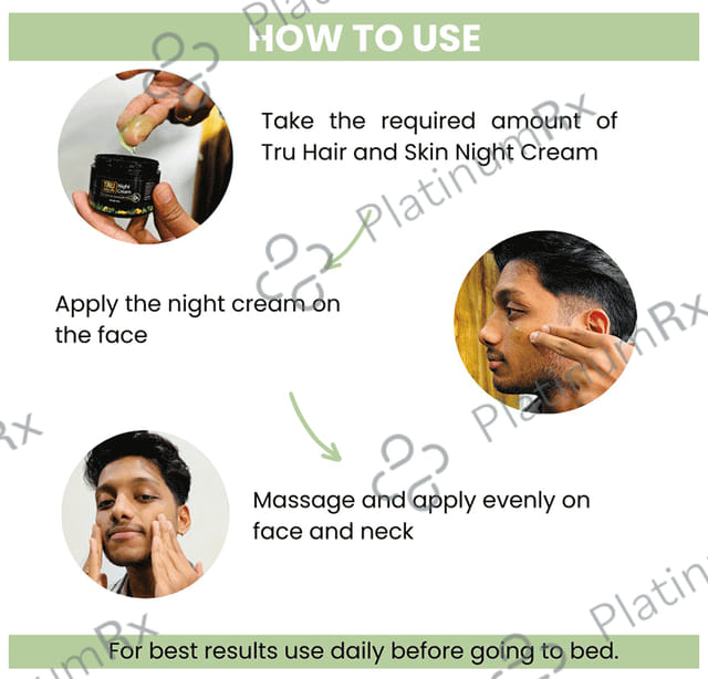 Tru Hair & Skin Night Cream for Acne & Pimples
