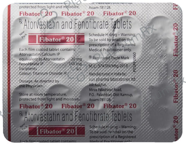 Fibator 20/145mg Tablet 10s