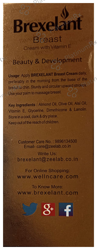 Brexelant Cream with Vitamin E (60gm Each) 3 Tubes