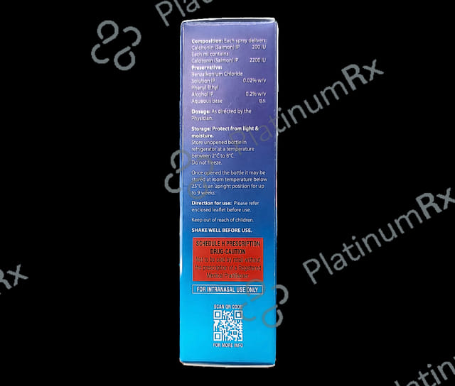Salmocacitone 200IU Nasal Solution 3.7ml