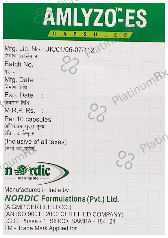 Amlyzo ES 30/40mg Capsule SR 10s